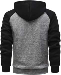 ATLANTIC Custom ZipUp Hoodie Soft Fleece Contraste Color Hoodie Ropa deportiva con estilo y ropa de calle OEM/ODM disponible. - Product Image 5