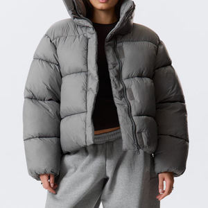 Chaqueta Acolchada Holgada de Estilo Urbano con Logotipo Personalizado OEM para Mujer, Chaqueta Informal Ligera de Uso Diario con Cierre, Abrigo Suave para el Invierno 2026 - Product Image 2