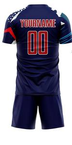 Uniforme de fútbol para hombres de alta tendencia, hecho a medida con material ligero, fácil de usar, transpirable, cómodo, ropa de fútbol duradera - Product Image 3