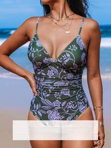 Maillot de bain bikini femme ultra tendance, coupe haute, respirant, confortable, qualité supérieure, séchage rapide, facile à laver, devant à fermeture frontale - Product Image 4