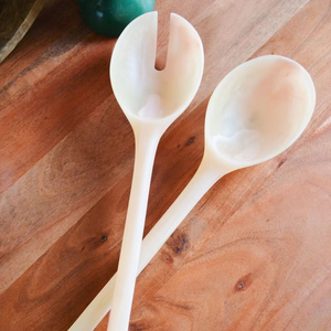 ช้อนเรซิ่นอเนกประสงค์ งานฝีมืออินเดียสุดวิเศษ เป็นมิตรกับสิ่งแวดล้อม เหมาะสำหรับเสิร์ฟสลัด กาแฟ ชา ใช้ในงานปาร์ตี้  งานฝีมือซานียา - Product Image 6