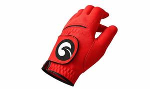 Gant de golf pour homme, main gauche, cuir PU rouge, respirant, antidérapant, ajustement confortable, gant de sport extérieur durable - Product Image 4