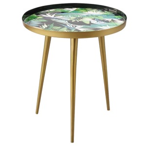 Table centrale imprimée feuille pour le salon Meilleure vente Nouveau design Table d'appoint tendance Vente à chaud Nouveau design Table tendance - Product Image 1