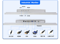 PC Industrial Todo en Uno, Resistente al Agua, con Pantalla Táctil Capacitiva, Sin Ventilador, para Exteriores, de Acero Inoxidable IP69K, 12,1 Pulgadas, I5 de 6.ª Generación, DDR4
