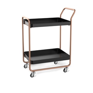 Eco Friendly Golden Modern Design Tea and Coffee Trolley Custom Shape Hotel Restaurant Luxury Metal Trolley at Lowest Price - Product Image 5