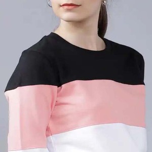 Wholesale Crew Neck <b>Plain</b> <b>Sweatshirts</b> Custom Logo Color Block Women's Crew Neck Plus Size Winter Cotton Women's <b>Sweatshirt</b> 2025 - Product Image 6