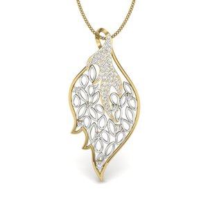 Ishi เพชร14K ทองประกายใบไม้สำหรับห้องแล็บปลูกจี้เพชร - Product Image 1
