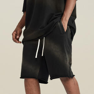 2025 último diseño de alta calidad respetuoso con el medio ambiente estilo callejero pantalones de hombre Streetwear lavado 100% algodón pantalones cortos personalizados patrón de bolsillo - Product Image 3