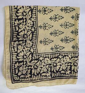 Wholesale New Arrival Hand Block Printed Square Cotton Bandana for <b>Head</b> & Neck <b>Wrap</b> Unisex Casual Summer Wear Breathable Scarves - Product Image 2