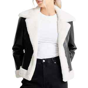 2025 vente en gros femmes vêtements en cuir mode dame veste en cuir PU vêtements d'hiver nouveau Style dames femmes vestes oem - Product Image 3