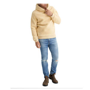 Sudaderas con capucha de lana Sherpa para hombre, estilo callejero personalizable de invierno, ecológicas, impermeables, hechas a mano en Pakistán - Product Image 3