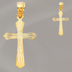 Collar cristiano religioso clásico elegante con colgante de Cruz chapado en oro moderno para mujeres, hombres y niños - Product Image 6