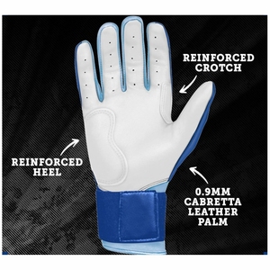 Gants de frappe de baseball personnalisés de haute qualité en gros meilleure qualité en cuir Protection des mains Techniques imprimées personnalisées raisonnables - Product Image 2
