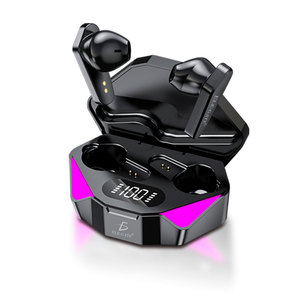 Auriculares Inalámbricos X15 para Juegos con Bluetooth 5.1, Diseño Impermeable Intrauditivo con LED, Pantalla Digital e Indicador de Batería - Product Image 1