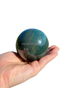 Natural Bloodstone <b>Crystal</b> Sphere Polished Healing Stone Decorative Orb - Product Image 5