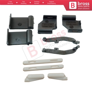ชุดซ่อมรางเลื่อนม่านบังแดดหลังคาซันรูฟ BSR546 จำนวน 10 ชิ้น สำหรับรุ่น 3 E91 5 E61 X3 E83 X5 E53 E70 Cullinan RR31 54137 - Product Image 3