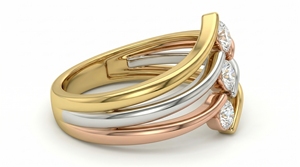 Anillo de Diamantes para Mujer, Corte Brillante Redondo, Anillo de Compromiso de Lujo, Joyería de Compromiso con Diamantes Cultivados en Laboratorio - Product Image 2