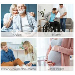 HOMCOM Asiento de ducha con respaldo y reposabrazos Asiento de bañera, silla de altura ajustable - Product Image 5