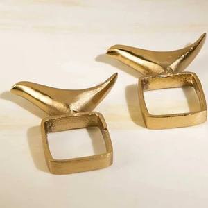 Ronds de serviette de haute qualité avec moulage en aluminium de conception d'étoile d'oiseau pour les mariages anniversaires et toutes occasions matériel de fer stocké - Product Image 2