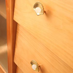 Perilla de diseño de concha con cuentas para armarios, cajones y puertas, manija decorativa elegante para decoración costera del hogar y uso de muebles - Product Image 4