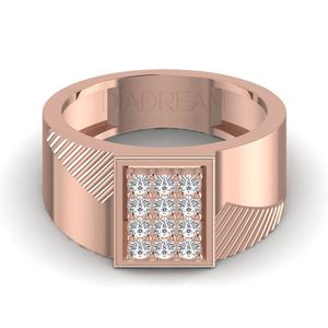 Bague pour homme élégante en argent sterling 925 avec diamant Moissanite VVS Clarity Classic Iced Creative Design pour mariages - Product Image 2