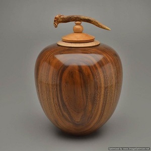 Attractive Look Pattern Brown Color <b>Wooden</b> Material Human <b>Ashes</b> Memorial <b>Urns</b> and Pot Centerpiece Decorating <b>Urns</b> Supplies - Product Image 4