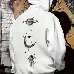 เสื้อฮู้ดใช้ได้ทั้งชายและหญิงทันสมัยผ้าฟลีซดีไซน์และพิมพ์ลายแฟชั่นเหมาะสำหรับการสร้างแบรนด์ที่เหมาะสำหรับคอลเลกชันเครื่องแต่งกายแนวสตรีท - Product Image 3