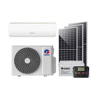 Climatiseur solaire 9000-18000 BTU à onduleur solaire, système d'énergie Gree, climatiseur solaire DC hors réseau split pour les maisons