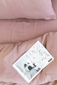 Lot de 3 pièces de luxe en lin européen 200TC, ensemble de couette et taies d'oreiller antistatiques, tailles Queen et King, couleur unie, pour hôtels, maison et mariages - Product Image 5