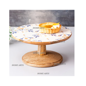 Soporte para tartas de hierro y madera hecho a mano con vajilla de primera calidad Soporte para chocolates a precios asequibles - Product Image 2