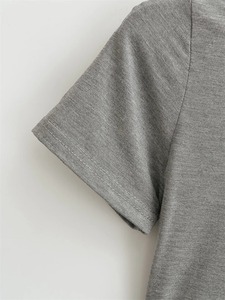 Camiseta de Manga Corta para Mujer, Transpirable, Ropa de Mujer, Verano, Tops Básicos Ajustados, Camisetas de Algodón 2025, Cuello Redondo, Camisetas Casuales para Mujer - Product Image 5