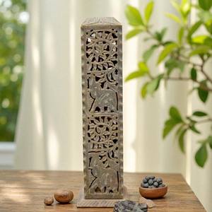 3 X 10 Elephant Design Marble <b>Incense</b> <b>Stick</b> <b>Holder</b> Handmade Agarbatti Stand <b>for</b> Spiritual & Aromatherapy Use - Product Image 3