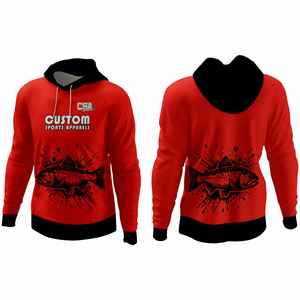 Fine Quality Full Sleeve Digital Printing Men's Fishing <b>Sweet</b> Shirts New Classic Design Puff Printing <b>Fish</b> Hunting Men's Hoodies - Product Image 1