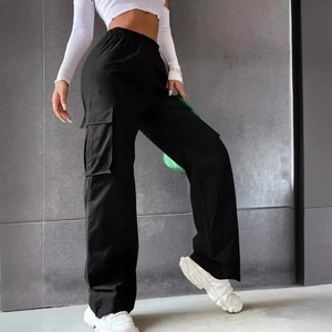Nouveau Design élégant femme pantalon qualité supérieure multi-poches pantalon 100% coton décontracté Cargo pantalon femmes - Product Image 2