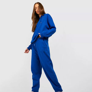 Women's High Quality Custom Workout Fleece Tracksuit Breathable Hooded Gym Fitness <b>Apparel</b> Winter Running Plus Size Printed - Product Image 4