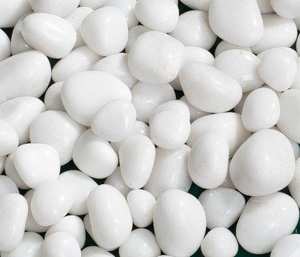 Pierre roulée indienne de haute qualité non polie neige blanche décoration de jardin pavés et galets finition polie naturelle extérieure - Product Image 1