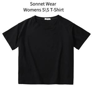 Camiseta corta de algodón para mujer, camiseta informal de manga corta, ajustada, para verano - Product Image 5