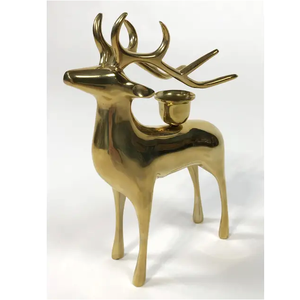 Bougeoir ange en laiton vintage pour la décoration de noël décor de table fait à la main en métal personnalisé à vendre à bas prix - Product Image 5