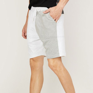 2025 de talla grande para hombre, pantalones cortos de playa de verano de algodón 100% a la moda, ropa de ocio Sexy informal de encaje ajustado empalmado sólido al por mayor - Product Image 3
