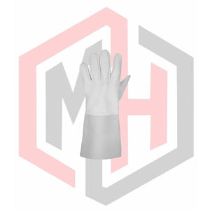 Gants de soudage en cuir gris, antistatiques, pour la lutte contre l'incendie, flexibles, respirants, résistants aux déchirures, résistants à l'usure, isolants thermiques - Product Image 3