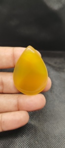 Cabujón de Ónice Azul Natural de Alta Calidad al por Mayor, Pulido Liso, Tamaños Variados, Piedra Preciosa Suelta para Joyería - Product Image 2