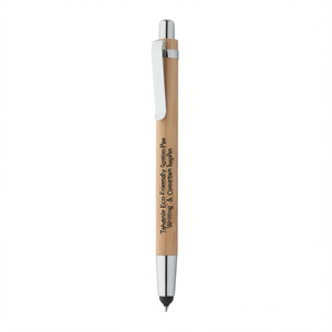 Bolígrafo Ecológico de Bambú Tashania con Pantalla Táctil para Escritura y Corrección - Product Image 3