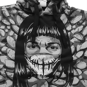 Sudadera con capucha estampada Obito Mask | Sudadera pulóver inspirada en Anime para hombres y mujeres bordado de estampado personalizado aceptar - Product Image 2