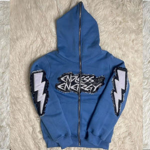 Colección de Invierno Superior, Logotipo Bordado Personalizado, Fabricantes Profesionales, Sudadera con Cremallera Completa y Pantalones Acampanados - Product Image 6