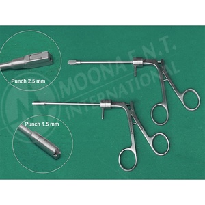 Pinces à perforer les sinus Antrum, à morsure dorsale, pour rhinologie et ORL, lot de 2, manuelles, avec rotation à 360 degrés, poignée ergonomique - Product Image 1