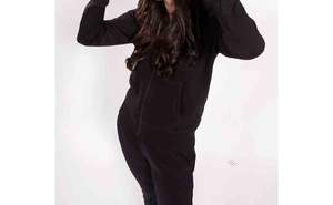 เสื้อฮู้ดดี้ผ้าฝ้าย 100% หนัก 400 กรัม ทรงหลวม กางเกงวอร์ม ระบายอากาศได้ดี เหมาะสำหรับฤดูหนาว สไตล์สตรีทแวร์ ชุดวอร์มผู้หญิง - Product Image 6