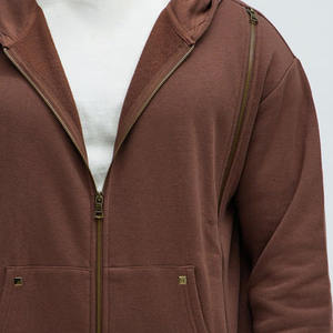 Conjunto Deportivo de Dos Piezas para Hombre, Estilo OEM, Personalizado, de Felpa de Algodón Suave, con Cremallera Completa, Logotipo Personalizado, Estilo Urbano, Talla Grande - Product Image 6