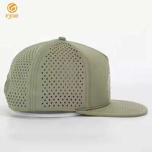 OEM ODM 5 Panneau Snapback Découpé Au Laser Chapeau Personnalisé Imperméable De Golf Chapeaux 2D Broderie Logo Unisexe Imperméable À Bord Plat Sport Plein Air - Product Image 3