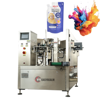 Machine d'emballage rotative pour sachets préformés Doypack de 2L pour savon liquide pour les mains et de 1L pour détergent lessive liquide