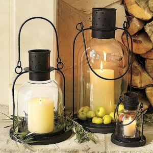 Bougeoirs élégants en forme de coeur en métal et bois pour la décoration de la maison - Product Image 4